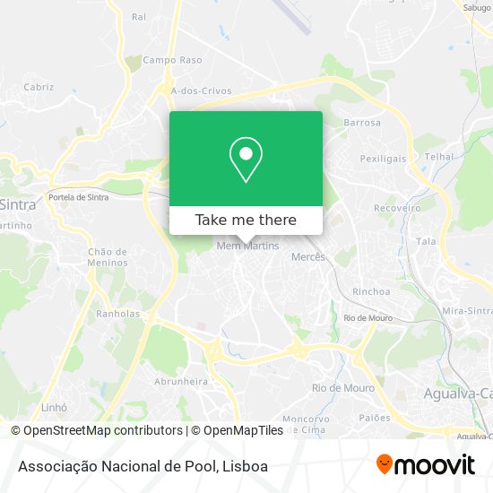 Associação Nacional de Pool map