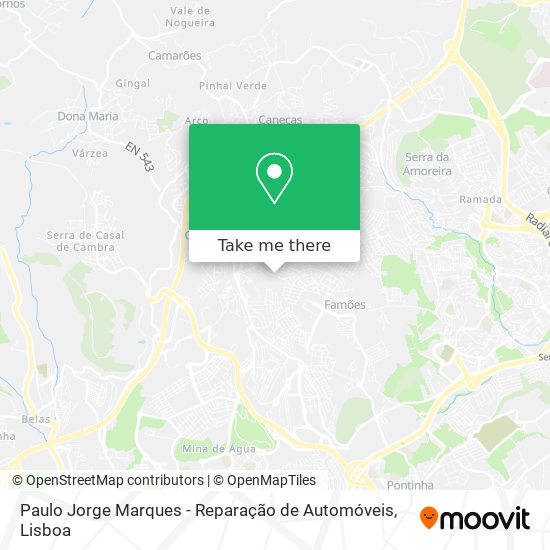 Paulo Jorge Marques - Reparação de Automóveis mapa