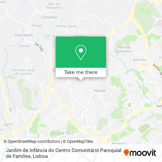 Jardim de Infância do Centro Comunitário Paroquial de Famões map