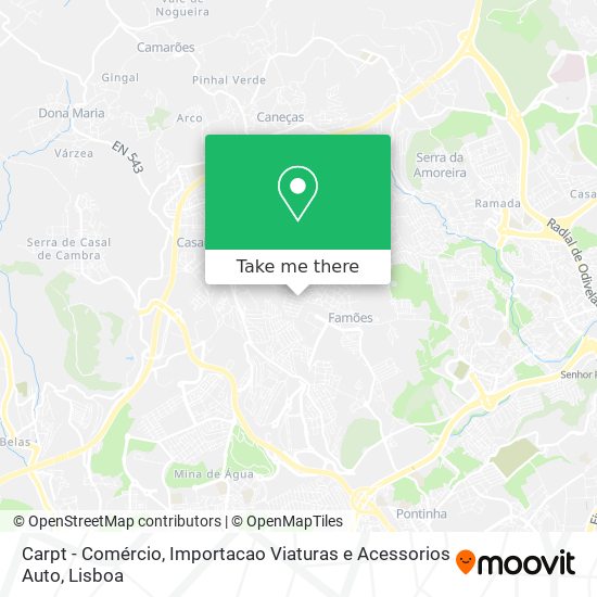 Carpt - Comércio, Importacao Viaturas e Acessorios Auto mapa