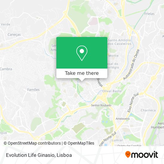 Evolution Life Ginasio mapa