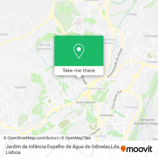Jardim de Infância Espelho de Água de Odivelas,Lda mapa