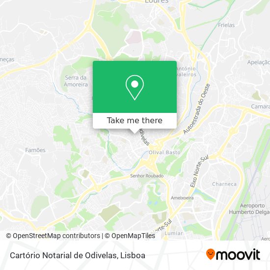 Cartório Notarial de Odivelas mapa