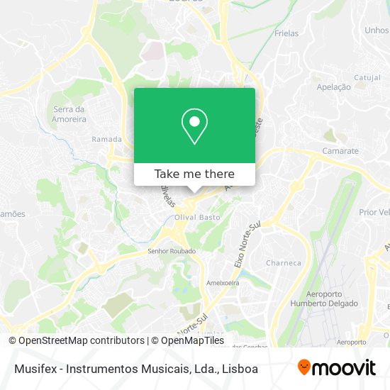 Musifex - Instrumentos Musicais, Lda. mapa
