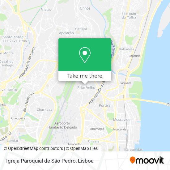 Igreja Paroquial de São Pedro mapa