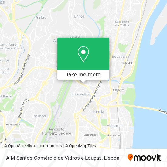 A M Santos-Comércio de Vidros e Louças map
