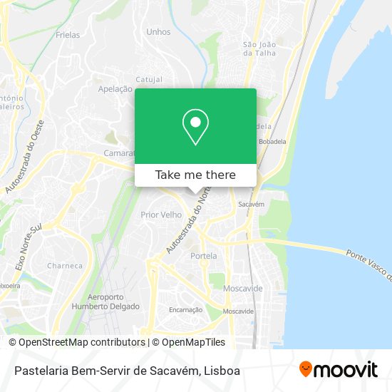Pastelaria Bem-Servir de Sacavém map