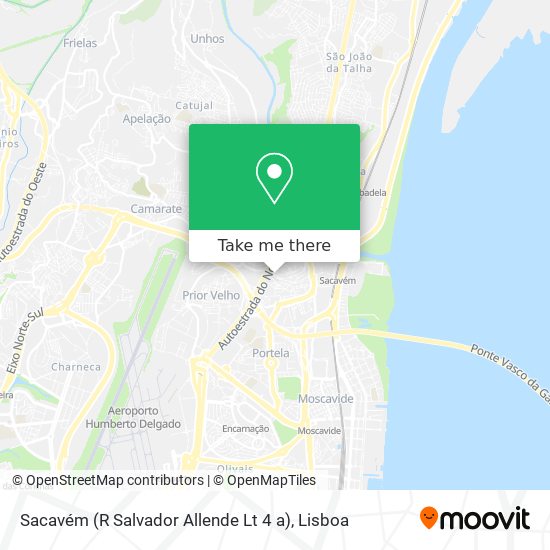 Sacavém (R Salvador Allende Lt 4 a) map