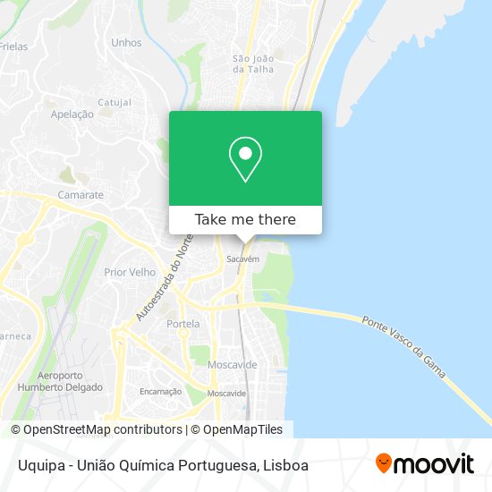 Uquipa - União Química Portuguesa map