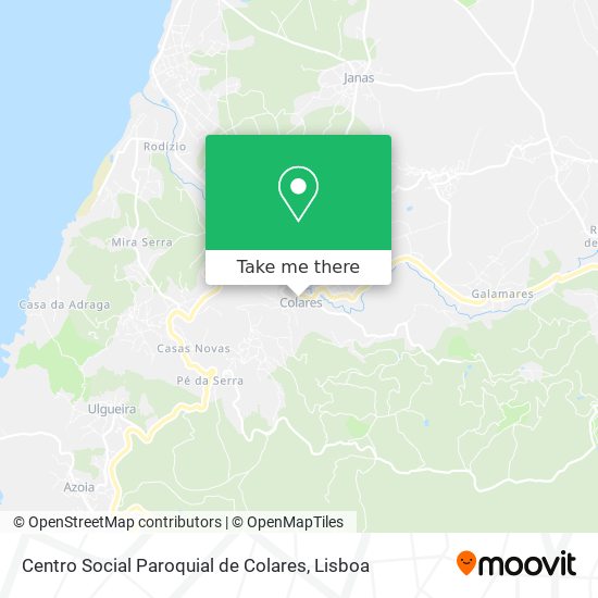 Centro Social Paroquial de Colares map