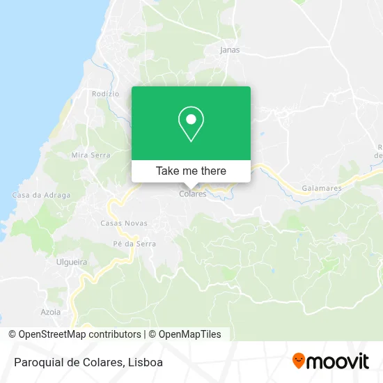 Paroquial de Colares map