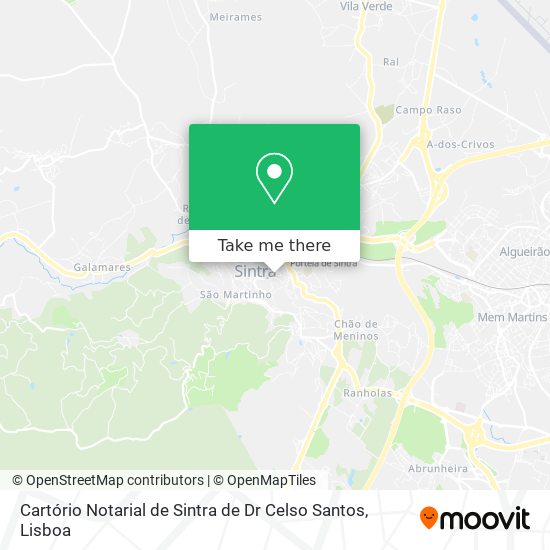 Cartório Notarial de Sintra de Dr Celso Santos map