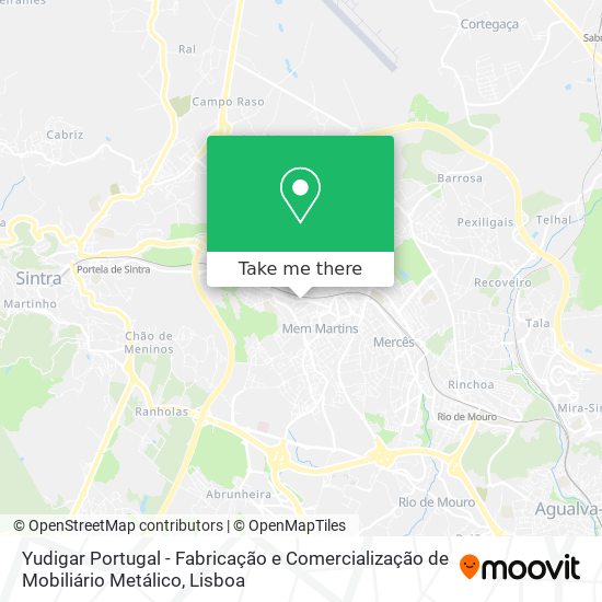 Yudigar Portugal - Fabricação e Comercialização de Mobiliário Metálico map