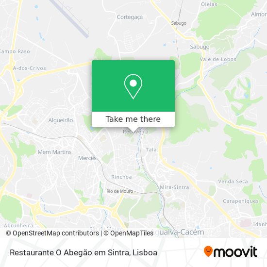 Restaurante O Abegão em Sintra map