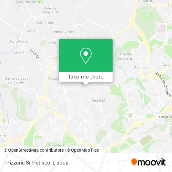 Pizzaria Sr Petisco mapa
