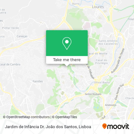 Jardim de Infância Dr. João dos Santos mapa