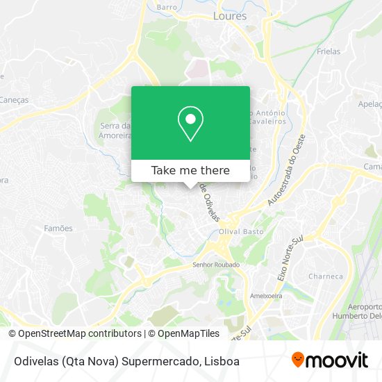 Odivelas (Qta Nova) Supermercado mapa