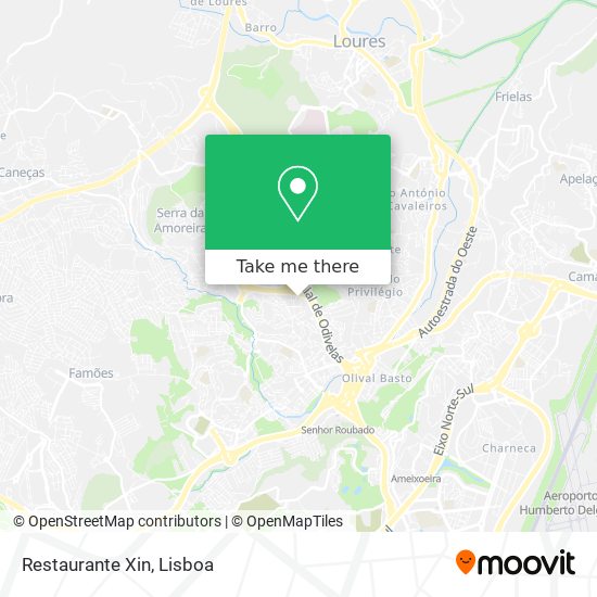 Restaurante Xin mapa