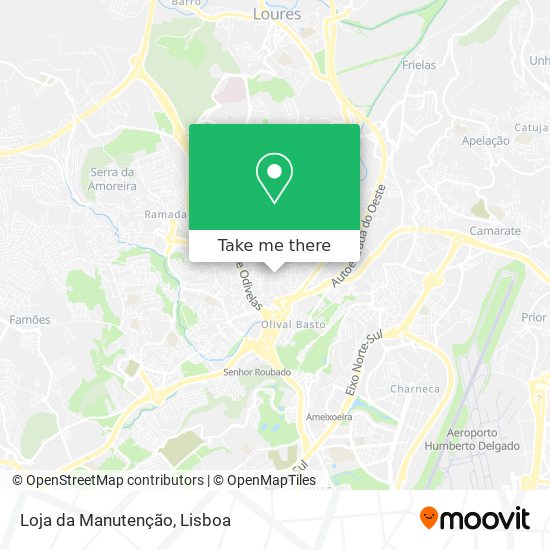 Loja da Manutenção mapa