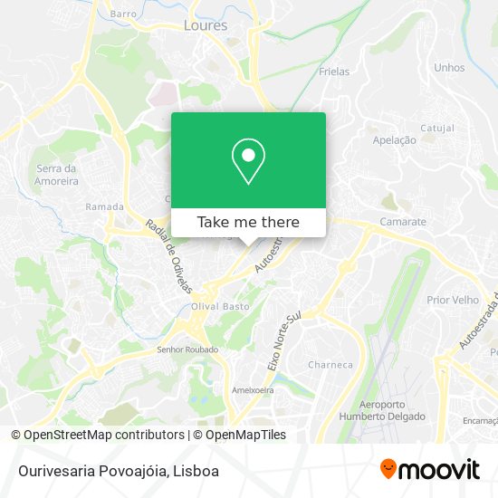 Ourivesaria Povoajóia mapa