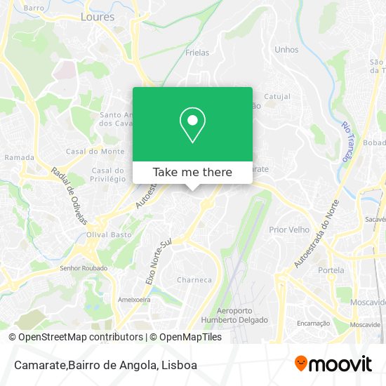 Camarate,Bairro de Angola map