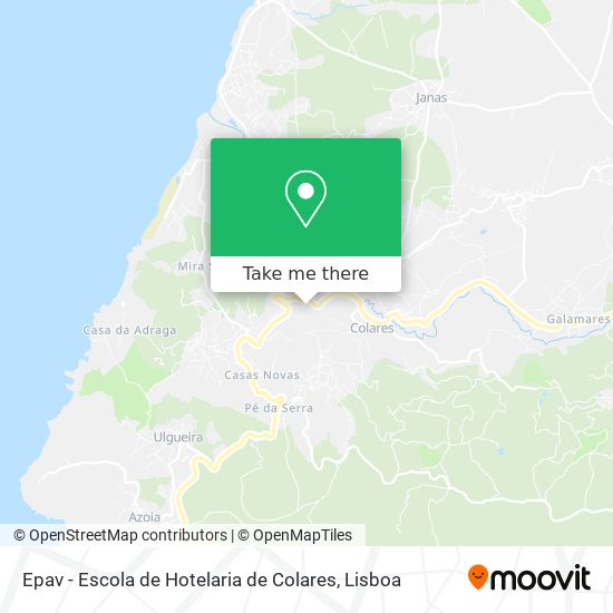 Epav - Escola de Hotelaria de Colares mapa