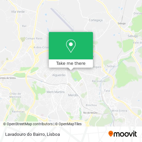 Lavadouro do Bairro mapa