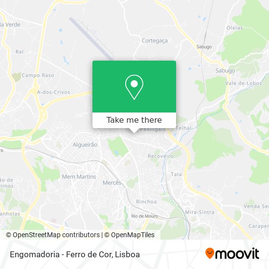 Engomadoria - Ferro de Cor mapa