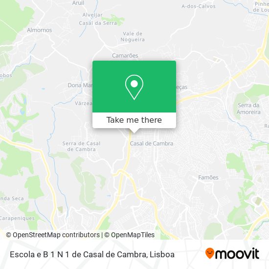 Escola e B 1 N 1 de Casal de Cambra map