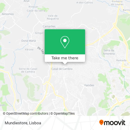 Mundiestore mapa