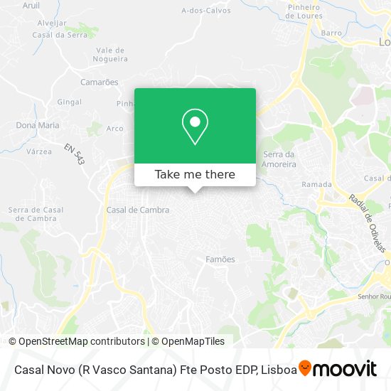 Casal Novo (R Vasco Santana) Fte Posto EDP map