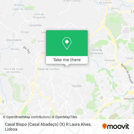 Casal Bispo (Casal Abadeço) (X) R Laura Alves map