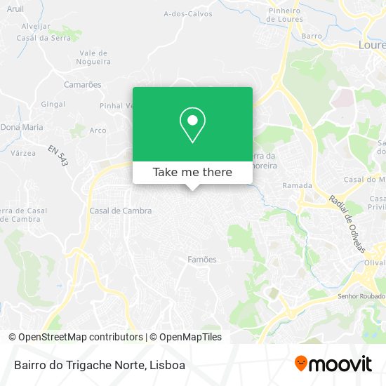 Bairro do Trigache Norte mapa