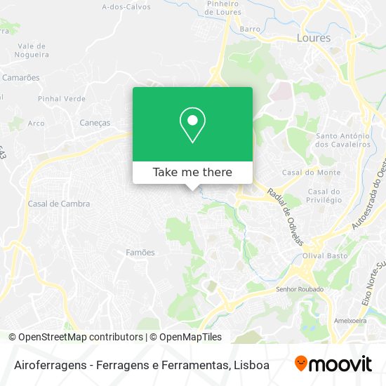 Airoferragens - Ferragens e Ferramentas mapa