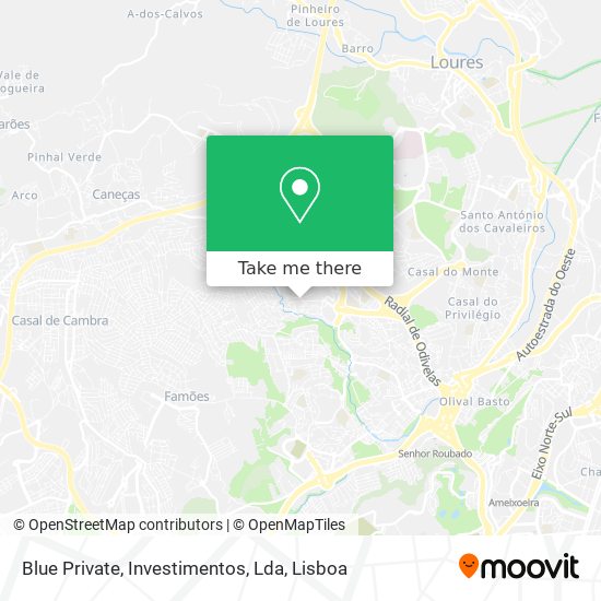 Blue Private, Investimentos, Lda mapa