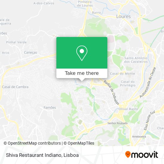 Shiva Restaurant Indiano map