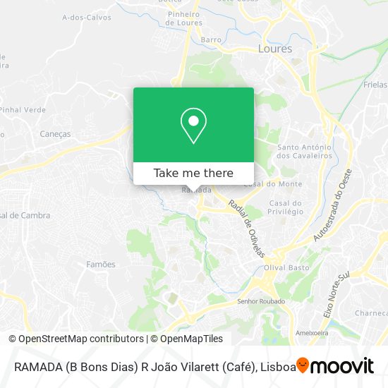 RAMADA (B Bons Dias) R João Vilarett (Café) mapa