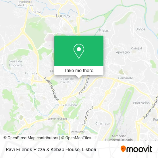 Ravi Friends Pizza & Kebab House map