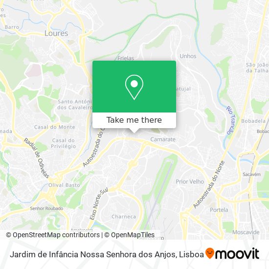 Jardim de Infância Nossa Senhora dos Anjos mapa