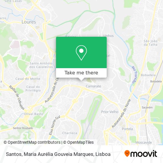 Santos, Maria Aurélia Gouveia Marques map