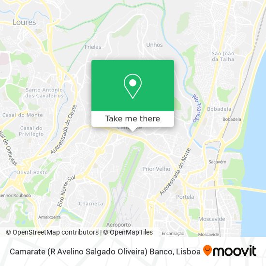 Camarate (R Avelino Salgado Oliveira) Banco map