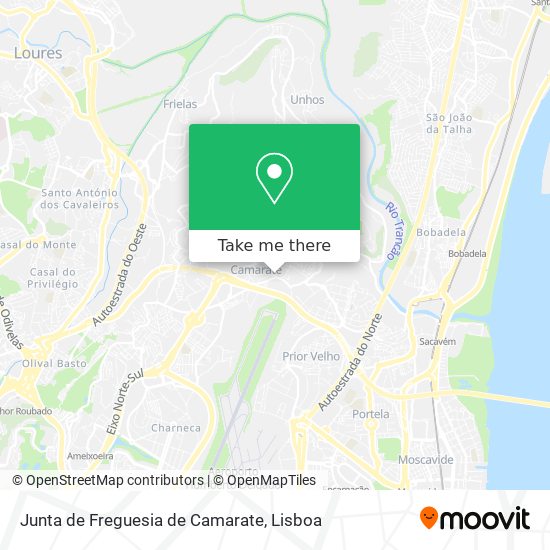 Junta de Freguesia de Camarate map
