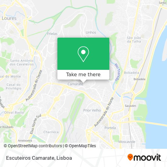 Escuteiros Camarate map