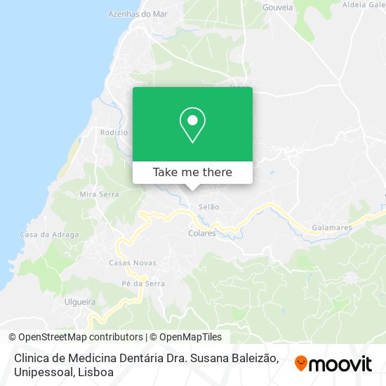 Clinica de Medicina Dentária Dra. Susana Baleizão, Unipessoal map