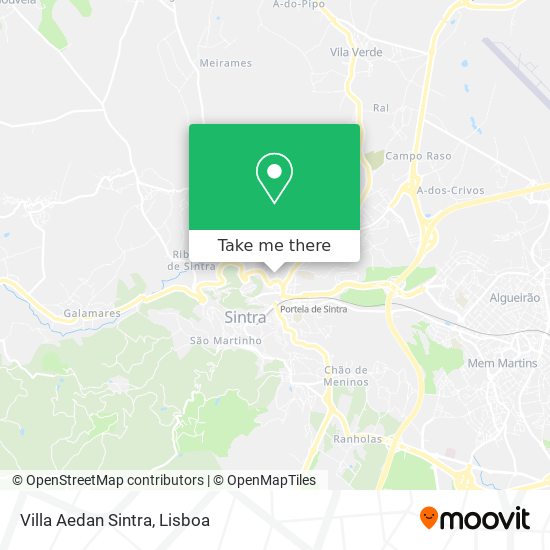 Villa Aedan Sintra mapa
