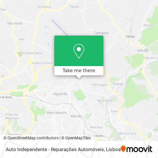 Auto Independente - Reparações Automóveis mapa