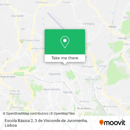 Escola Básica 2, 3 de Visconde de Juromenha map