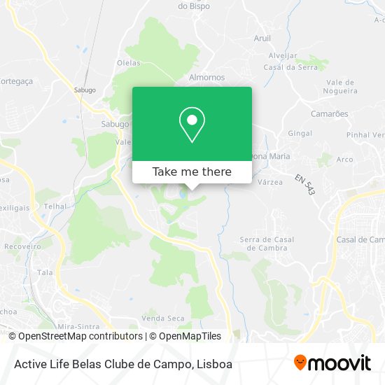 Active Life Belas Clube de Campo mapa