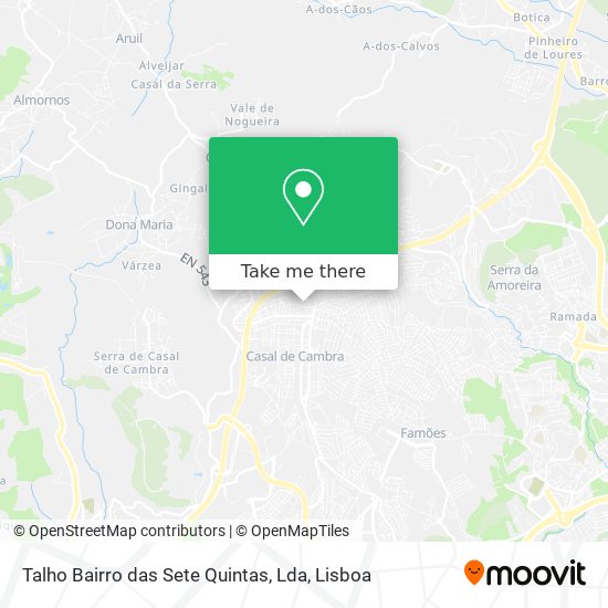 Talho Bairro das Sete Quintas, Lda mapa