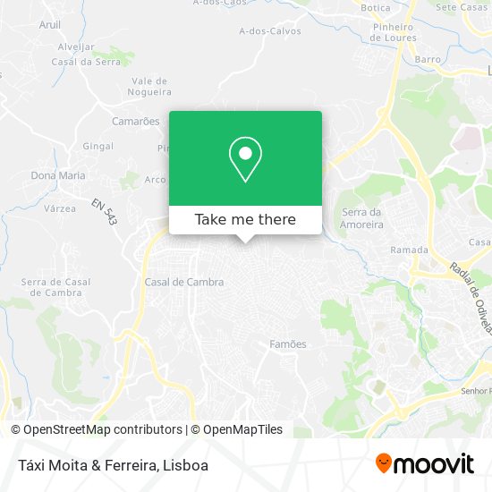 Táxi Moita & Ferreira map